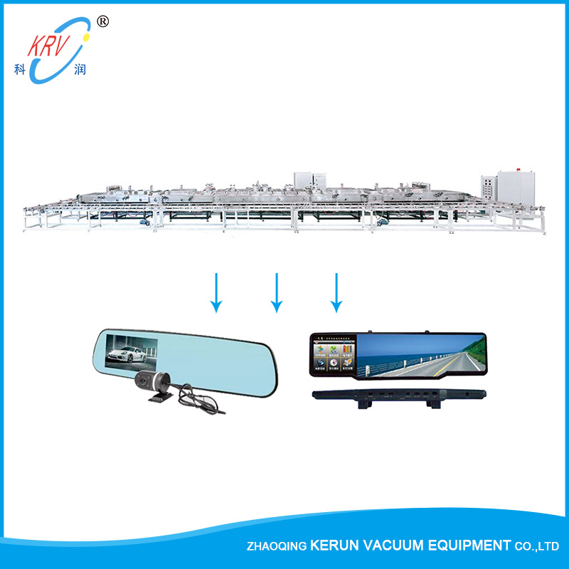 Automobile Rearview Speculum Blue Film Productio Linea